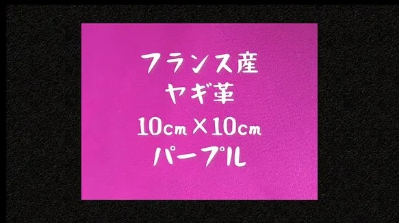 フランス産ヤギ革 約10cm×約10cm