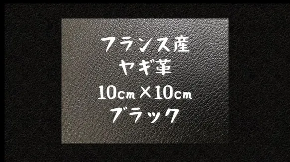 フランス産ヤギ革 約10cm×約10cm